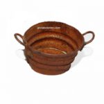 Barreño oxidado grande 5,5cm