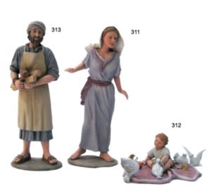 Jugando palomas 20cm