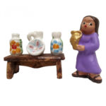 Mesa vasijas vidriadas con pastora 316