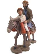 Dos pastores encima del burro