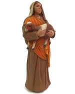 Mujer con cabra 15cm
