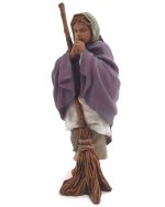 Niña con escoba 17cm