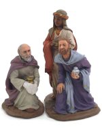Reyes magos adorando 9 cm