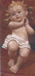 Niño jesús 15 cm. con potencia