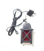 Farol plástico rojo grande