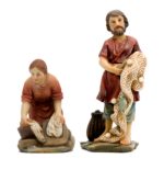 Lavandera y pescador 8cm