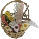 Cesto de tela con asa