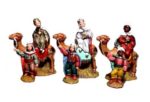 Reyes a camello con pajes de barro 3cms