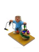 Pastor con guirnalda de luces