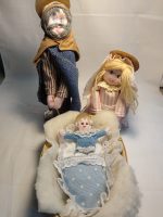 Nacimiento de punto con lana