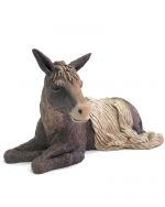 Burra tumbada con manta 17cm.