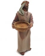 Mercader con cesta 12cm.