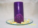 Vela redonda morada