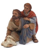 Dos pastores adorando 15cm.