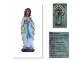Virgen de Lourdes 9cm resina