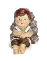 Pastor tumbado resina 9cm infantil