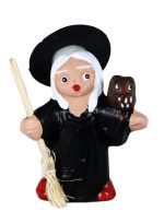 Bruja escoba y búho