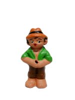 Pescador de pie sin pez