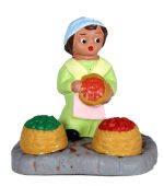 Pastora vendiendo fruta