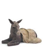 Burra tumbada con manta 9 cm