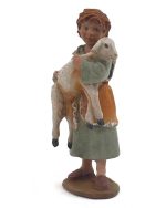Niño con un cordero 12 cm