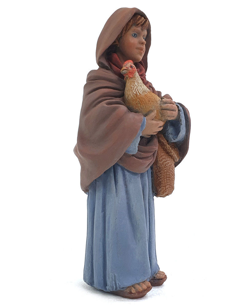 Jair (niño con gallina) 17 cm